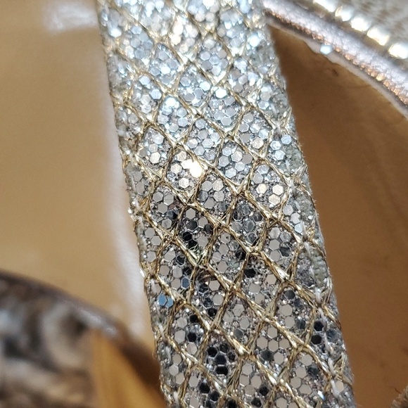 Jimmy Choo Glittering Silver Heels - Picture 11 of 16
